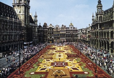 1er tapis de fleurs à Bruxelles, 1971